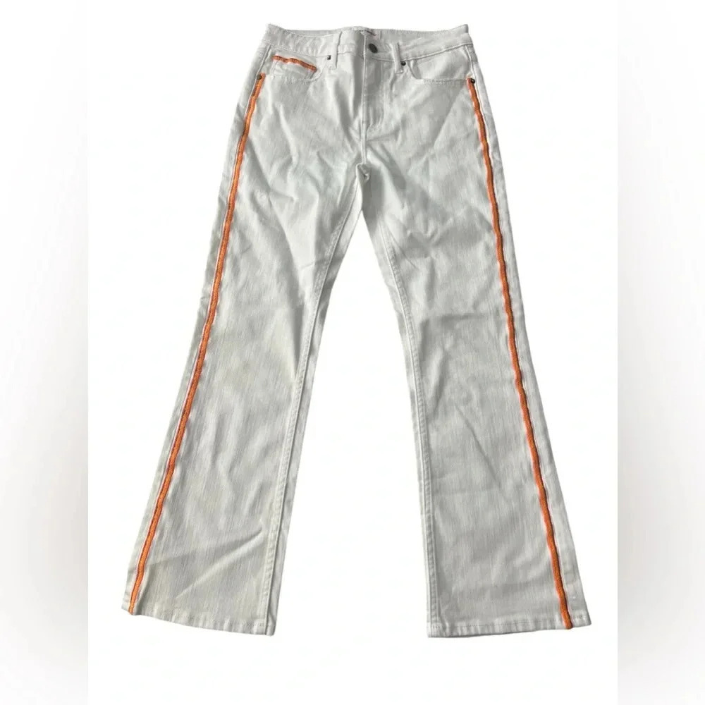 NWOT Driftwood White Denim with Colorful trim 26